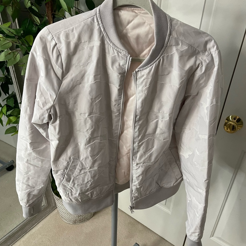 Blanc Noir reversible bomber jacket